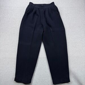 ST JOHN Sportswear By Marie Gray Black Santana Knit Pants Size 2 Made In USA